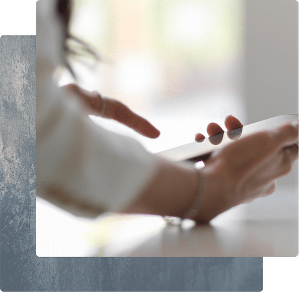 Close-up of a person using a smartphone.