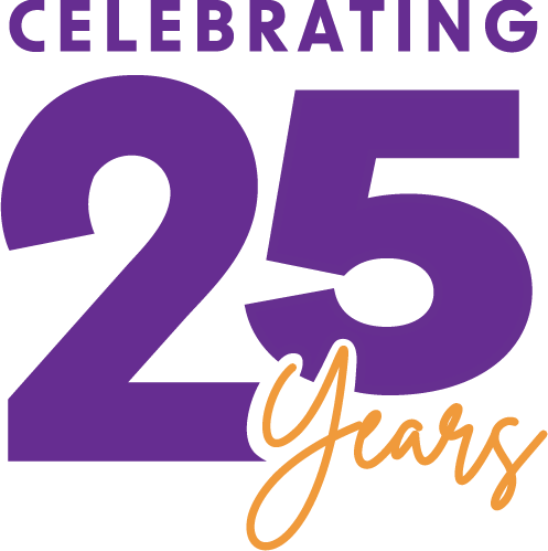 Celebrating 25 years graphic